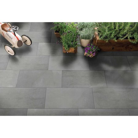 Msi Sande Gray 12 In. X 24 In. Matte Porcelain Floor And Wall Tile, 8PK ZOR-PT-0240